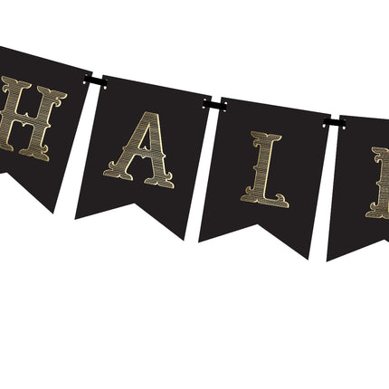 Ghirlanda di lettere di Halloween arancione di 1,75 m