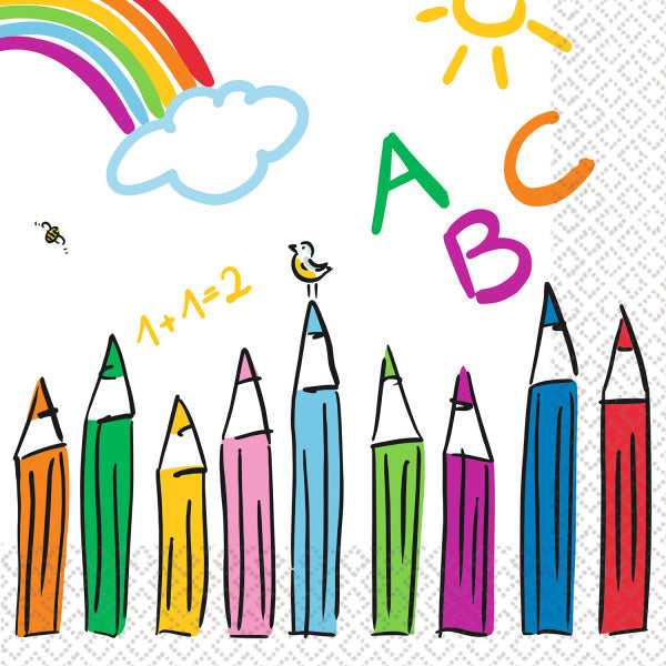 Tovaglioli Back To School 33cm 20pz