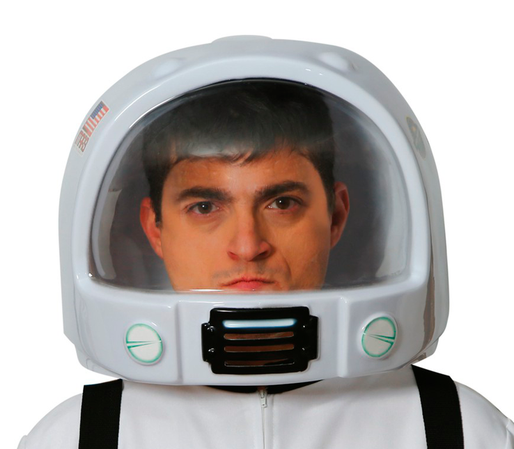 Casco da astronauta grande