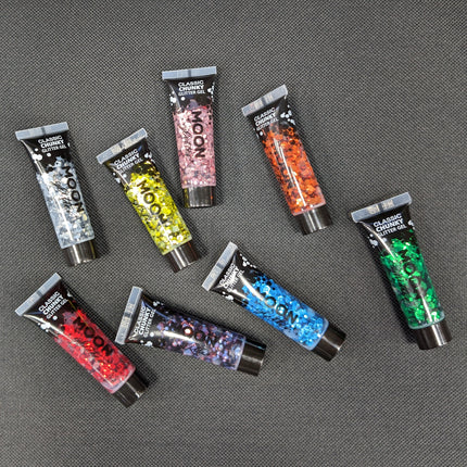 Moon Glitter Classic Chunky Gel Glitter Argento 12ml