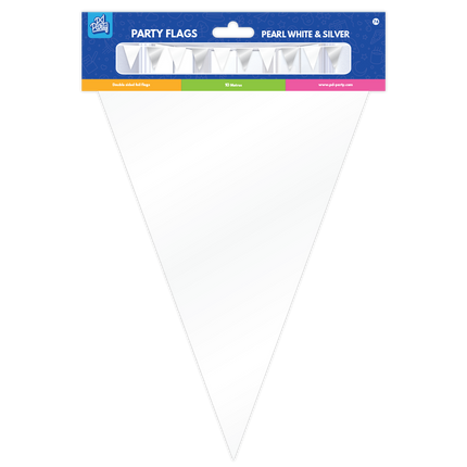 Ghirlanda Bianco Argento Metallizzato 10m