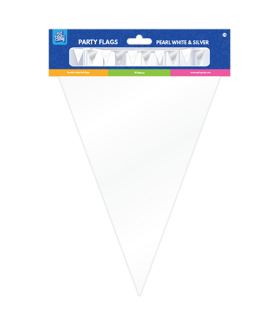 Ghirlanda Bianco Argento Metallizzato 10m