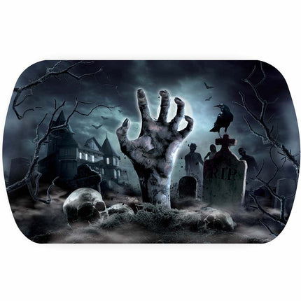 Vassoio del cimitero di Halloween 29 cm