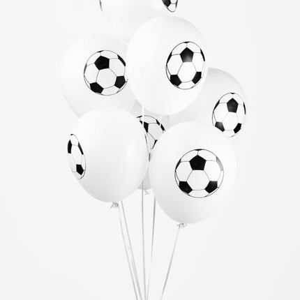 Palloncini bianchi da calcio 30,5 cm 8 pezzi