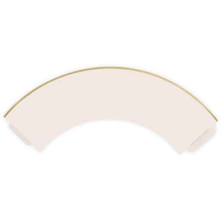 Stampi per cupcake rosa chiaro pastello 7,6 cm 6 pezzi