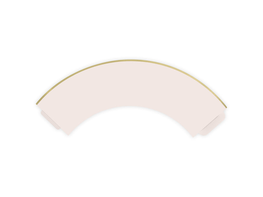 Stampi per cupcake rosa chiaro pastello 7,6 cm 6 pezzi