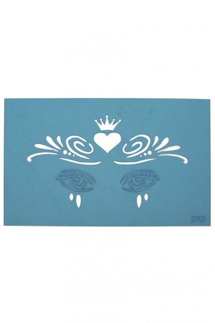 PXP Schmink Template Face Paint Cuore con corona