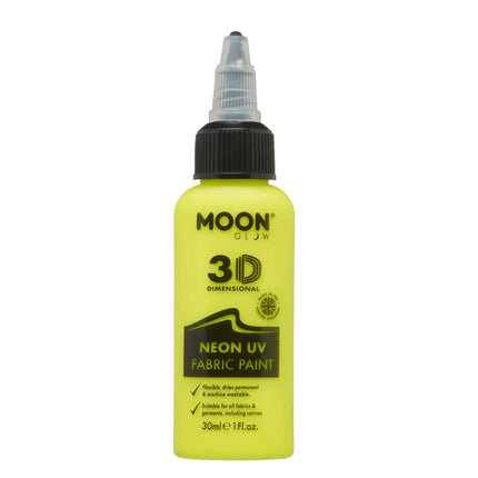 Moon Glow Vernice neon UV per tessuti 30ml Giallo intenso 30ml
