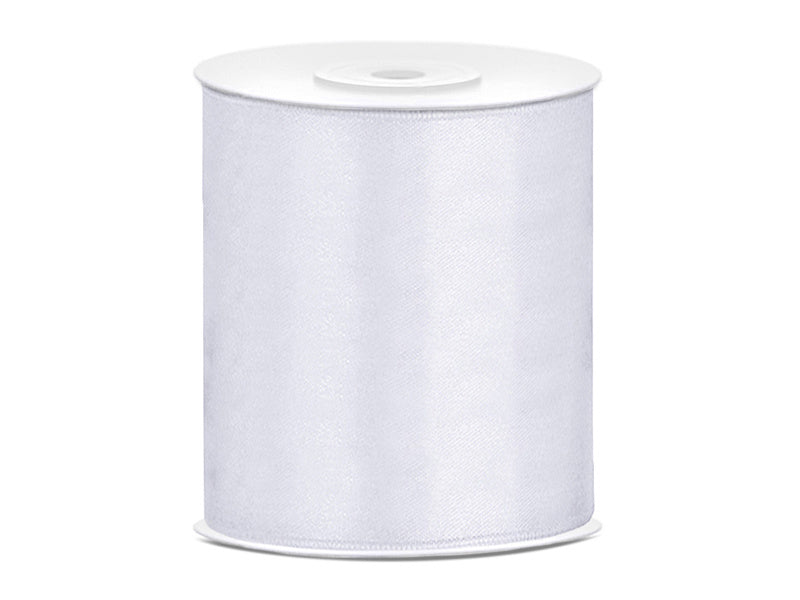Nastro di raso bianco 100mm 25m