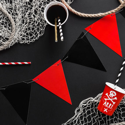 Cannucce di carta nere 19,5 cm 10 pezzi