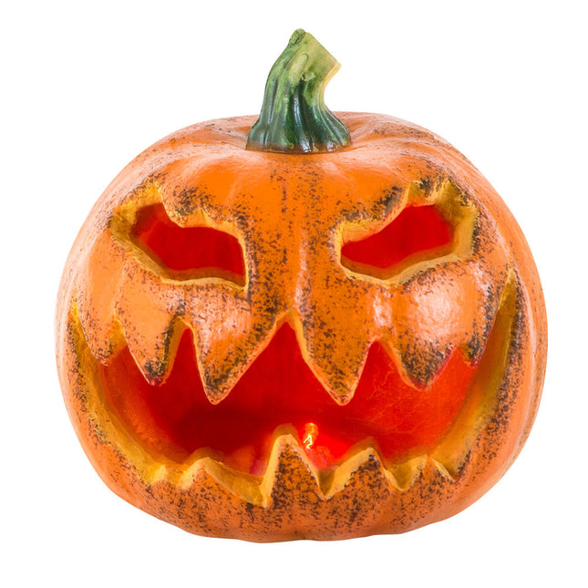 Zucca di Halloween lampeggiante 16 cm