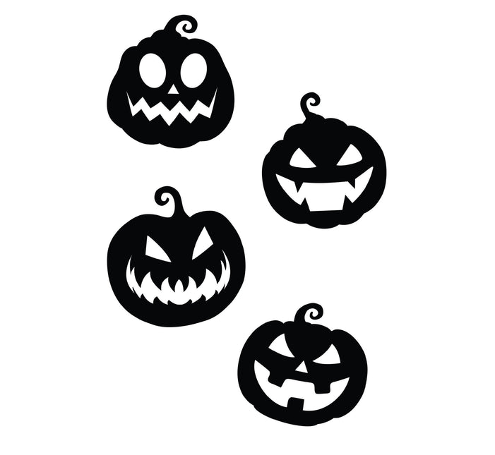 Zucche per la decorazione della tavola di Halloween