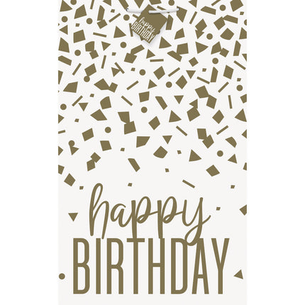 Sacchetto regalo Buon Compleanno Coriandoli Oro