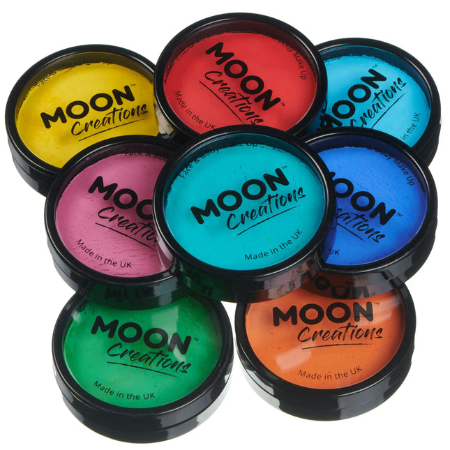 <tc>Moon Creations</tc> Pro Face Paint Cake Pots Rosa brillante 36g