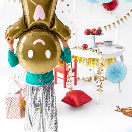 Palloncino a elio Pan di Zenzero vuoto 97 cm