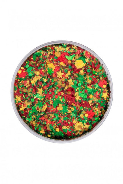 PXP Pressed Chunky Glitter Creme Big Rosso/Giallo/Verde 40ml