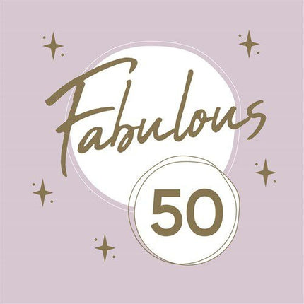 Tovaglioli 50 Anni Oro Rosa 33cm 20pz