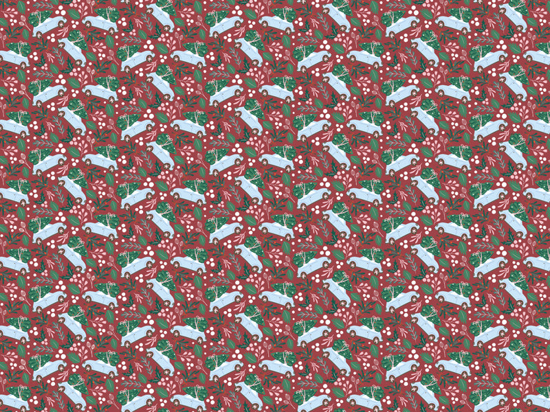 Carta regalo natalizia Holly 2m