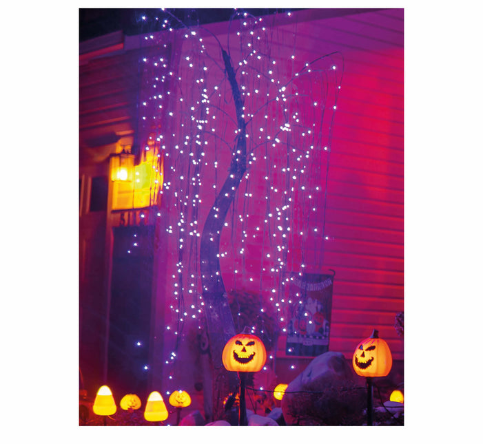 Ghirlanda LED di Halloween Lilla 144 luci