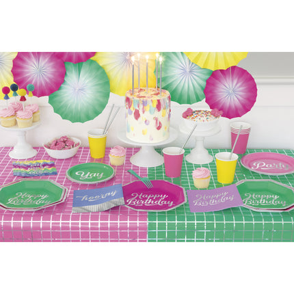 Toppers per cupcake colorati Pom Pom & Nappe 8pcs