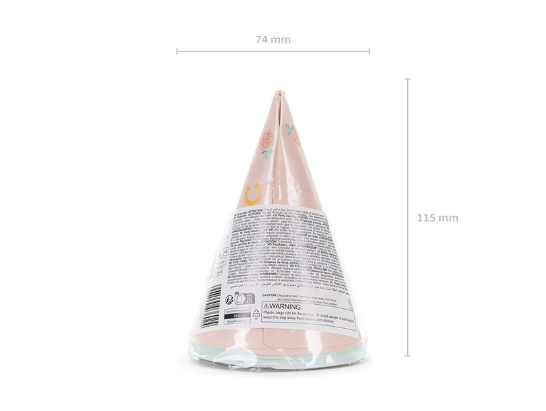 Cappelli da festa a forma di cavallo 16 cm 6 pezzi