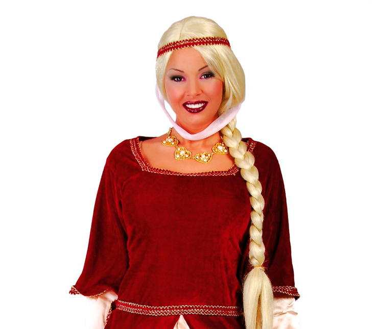 Treccia per parrucca bionda