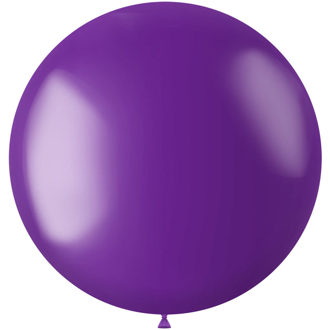 Palloncino viola metallizzato viola 80 cm