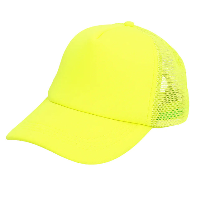 Cappello giallo neon regolabile