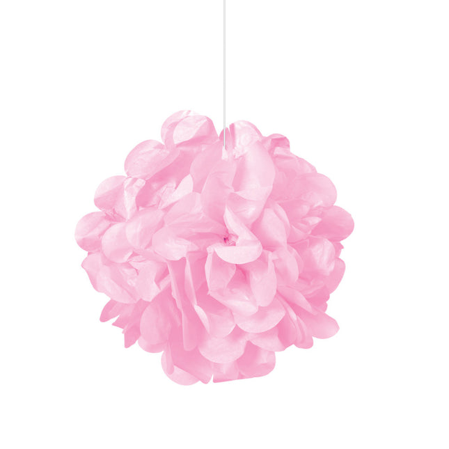 Pompon rosa chiaro 20 cm 3 pezzi