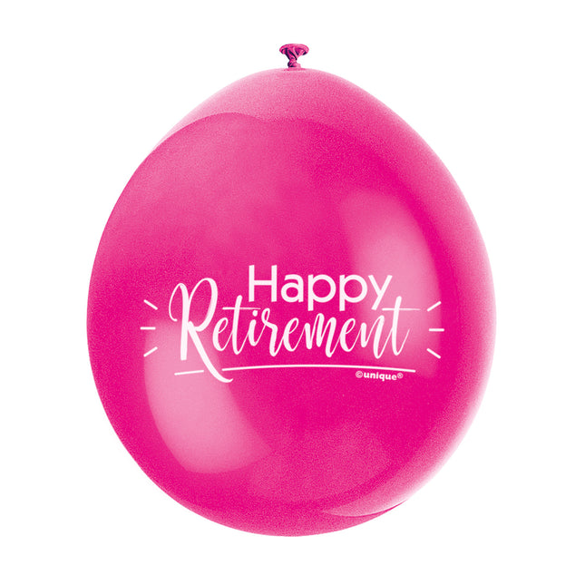 Palloncini Happy Retirement 28cm 10pz