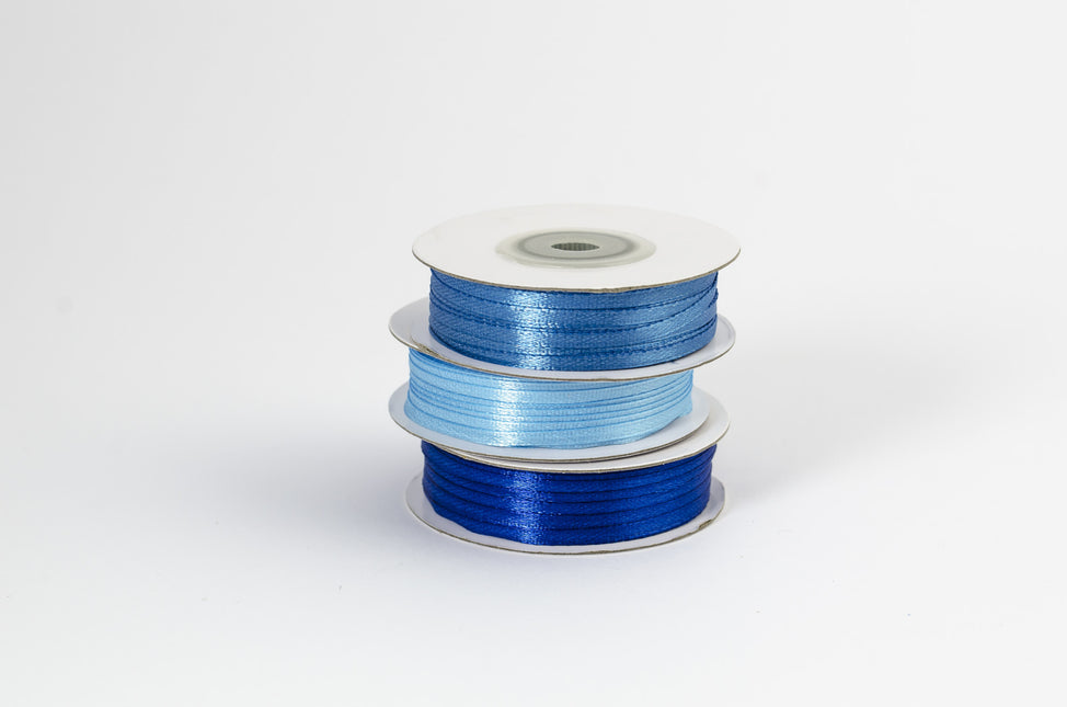 Nastro di raso azzurro 3mm 50m
