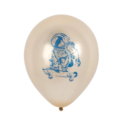 Palloncini per feste spaziali bifacciali 25 cm 6 pezzi