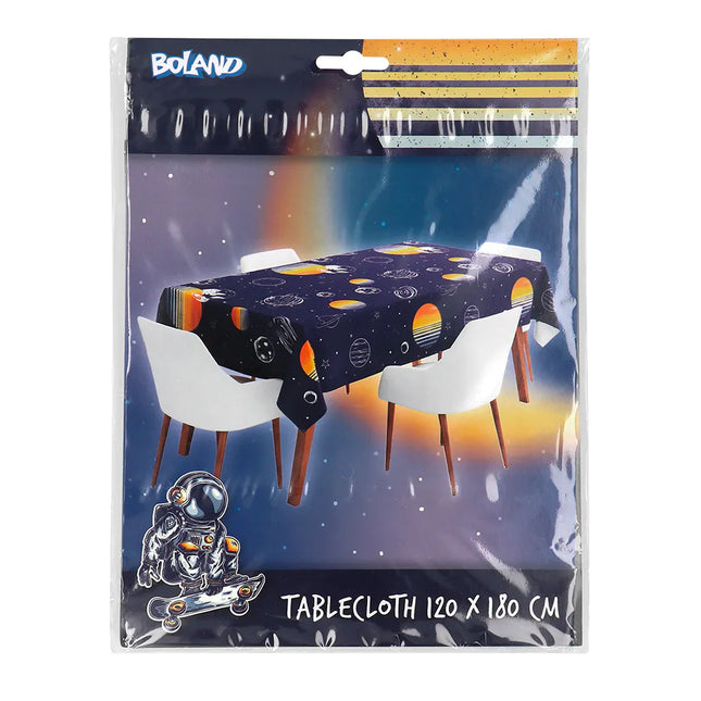 Tovaglia di carta per feste spaziali 1,8 m