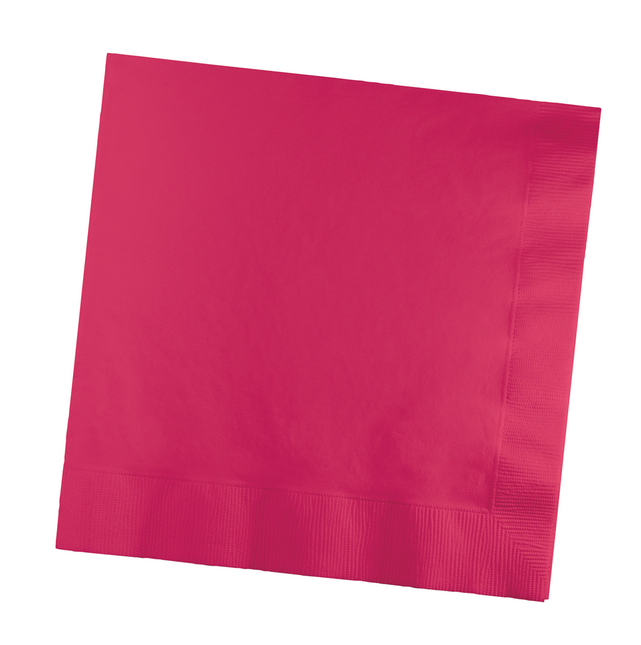 Tovaglioli fucsia 3 strati 41cm 25pz