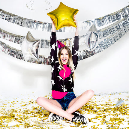 Cappelli da festa olografici glitterati 16cm 20pz