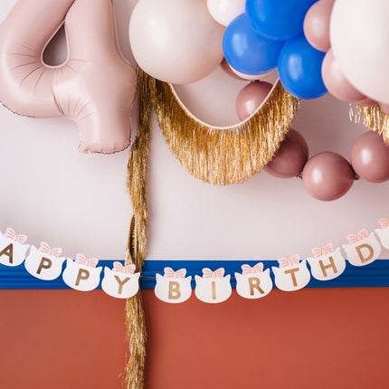 Ghirlanda di lettere Happy Birthday 2,8 m