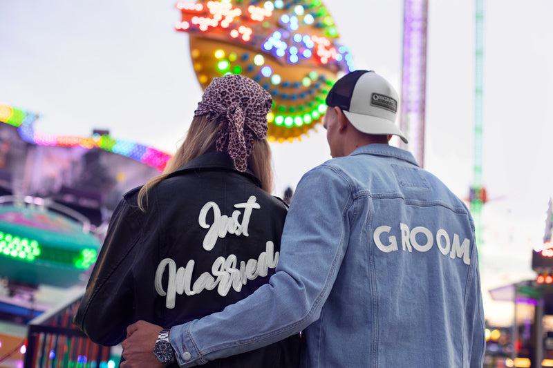 Emblema di ferro Just Married 30cm