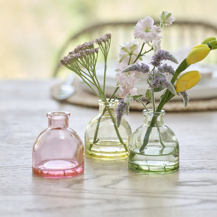 Vetro colorato per decorazione da tavolo 3 pezzi