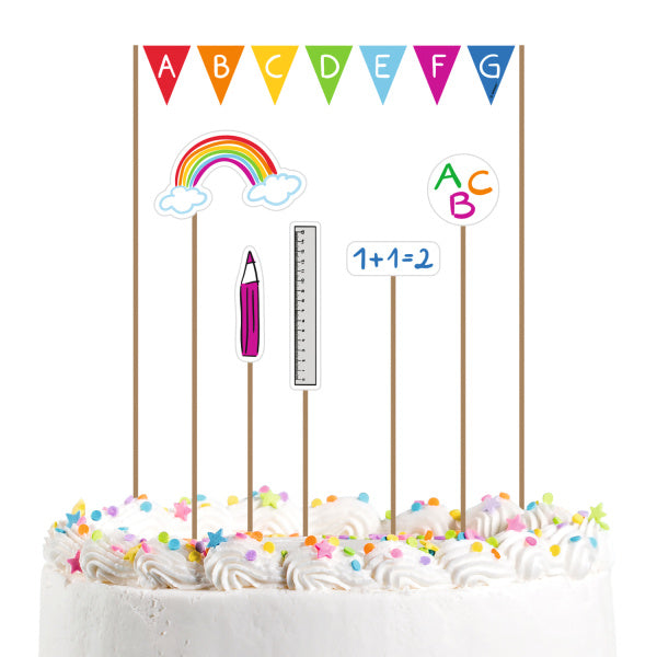Cake topper Back To School 20 cm