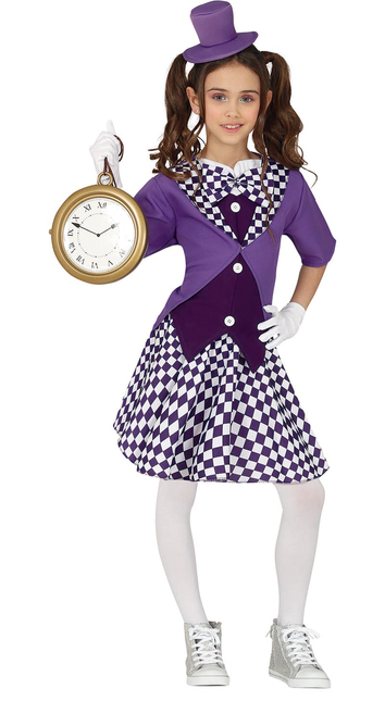 Vestito da mago per bambina viola