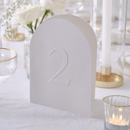 Numeri da tavolo per matrimonio 30cm 12pz