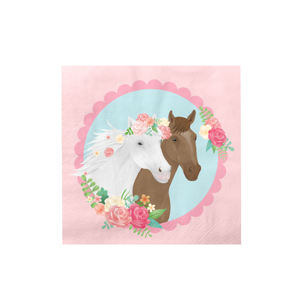 Tovaglioli a forma di cavallo 16cm 16pz