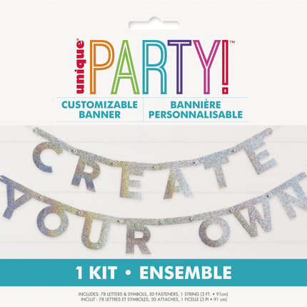 Ghirlanda di lettere Glitter Diy Confezione 139 pezzi