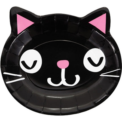 Piatti colorati Party Cats 23cm 8 pezzi