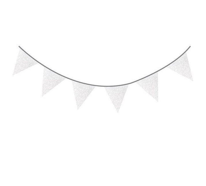 Ghirlande glitterate argento 6m