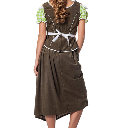 Abito Dirndl Verde Oktoberfest Donna