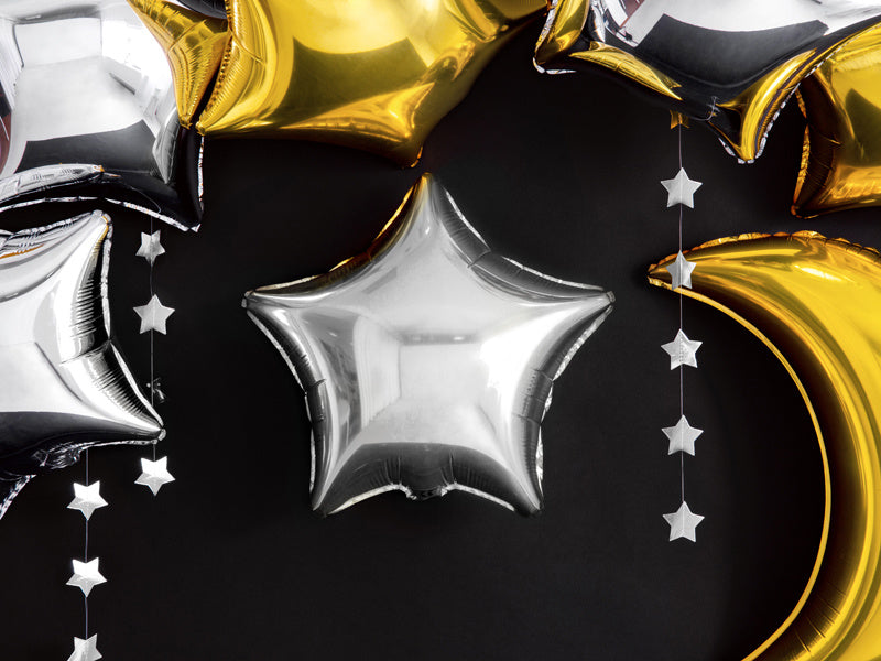 Ghirlanda di stelle argento 3,6 m