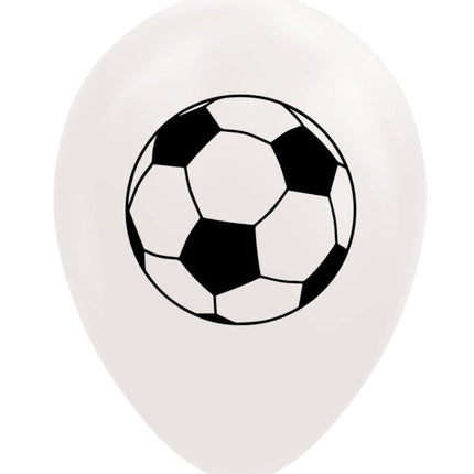 Palloncini bianchi da calcio 30,5 cm 8 pezzi