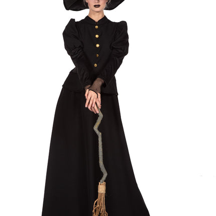 Costume da strega di Halloween nero