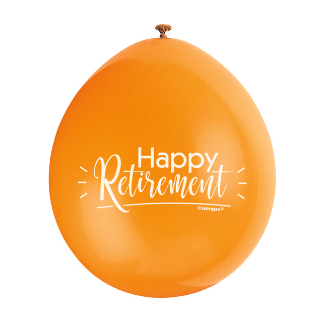Palloncini Happy Retirement 28cm 10pz
